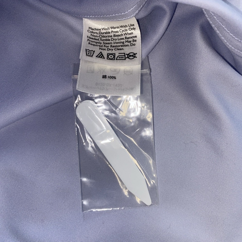 Eddie Bauer Men's Sz XL Light Blue  Wrinkle-Resistant Dress Shirt classic Fit - Picture 8 of 8